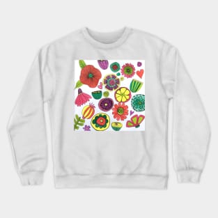 Inktober Bright Florals Crewneck Sweatshirt